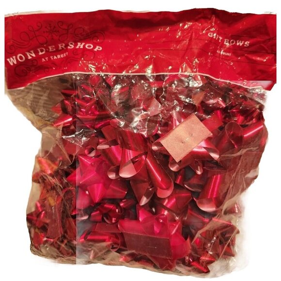 Gift Bows Christmas 48, NIP 1 Bag Of 40 Red Misc Sizes, 1 Pack Of 8 Misc Colors - Picture 3 of 3